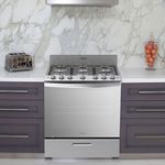 Estufa A Gas Con Horno Gris 30 Plg - Whirlpool