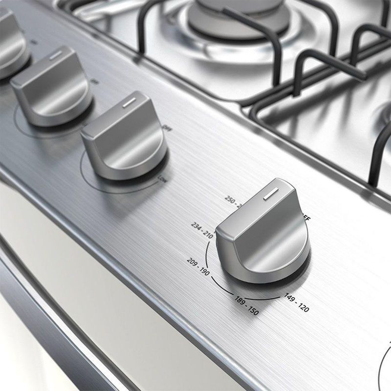 Estufa A Gas Con Horno Gris 30 Plg - Whirlpool