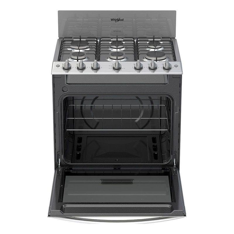 Estufa A Gas Con Horno Gris 30 Plg - Whirlpool