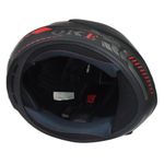 Casco De Moto Negro Y Rojo