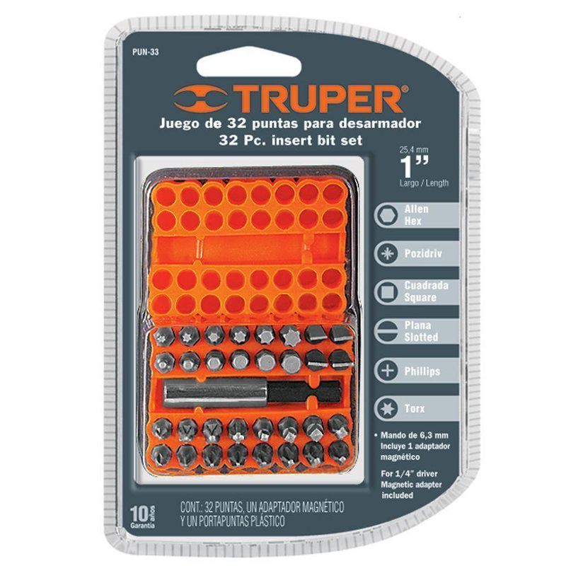 Set De Puntas 32 Pzas - Truper