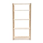Estantería De Madera Natural 5 Niveles - Modular