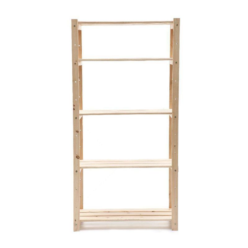 Estantería De Madera Natural 5 Niveles - Modular
