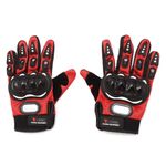 Guantes Para Motos Cerrados XL Rojo
