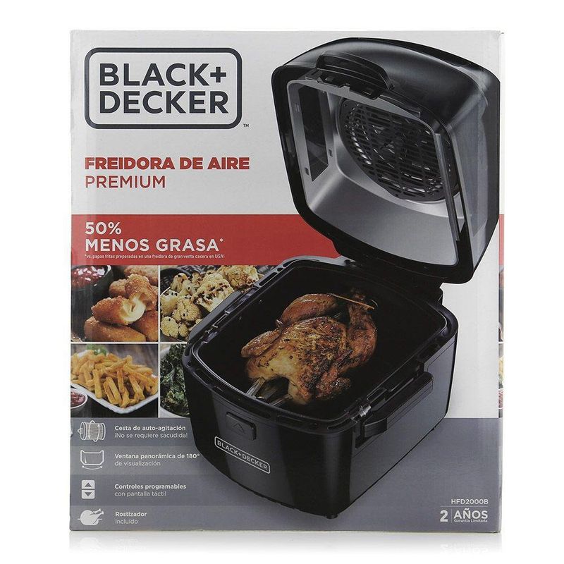 Freidora De Aire Saludable Digital Negro - Black & Decker