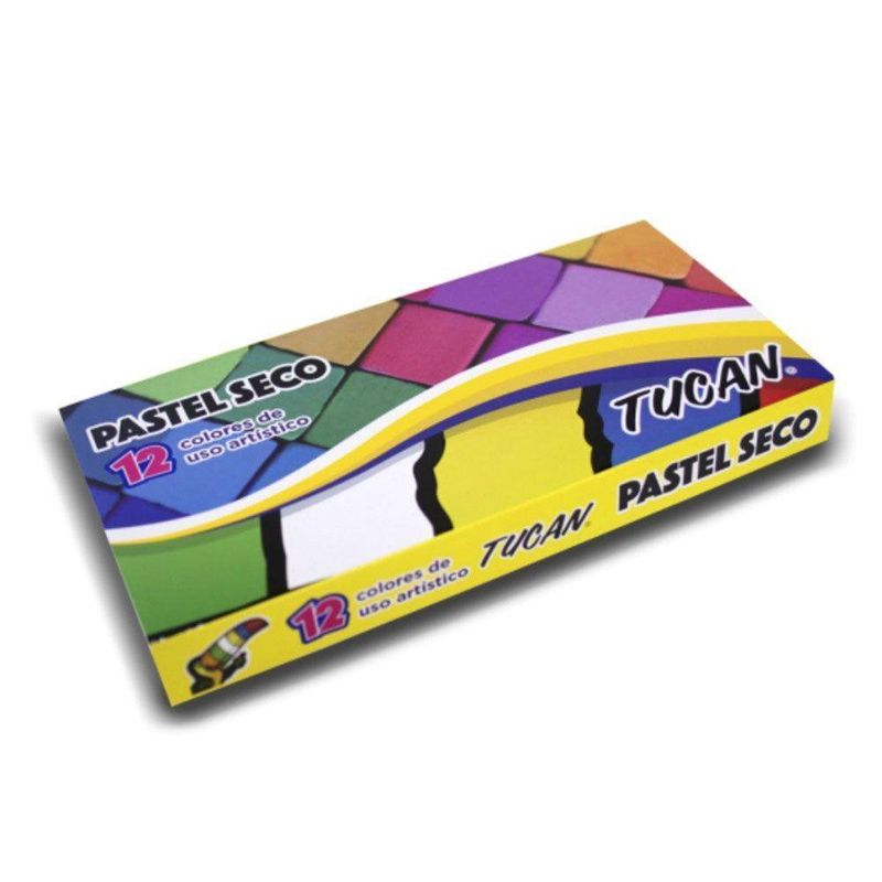 Crayón Pastel Seco 12 Colores - Tucan