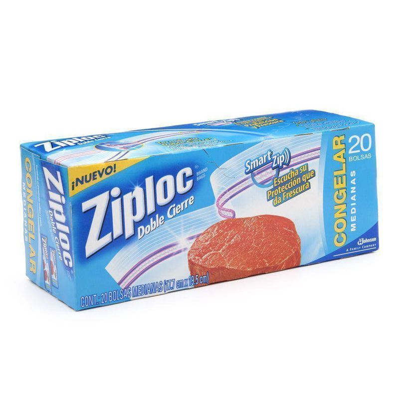 20 Bolsas De Congelador Medianas - Ziploc