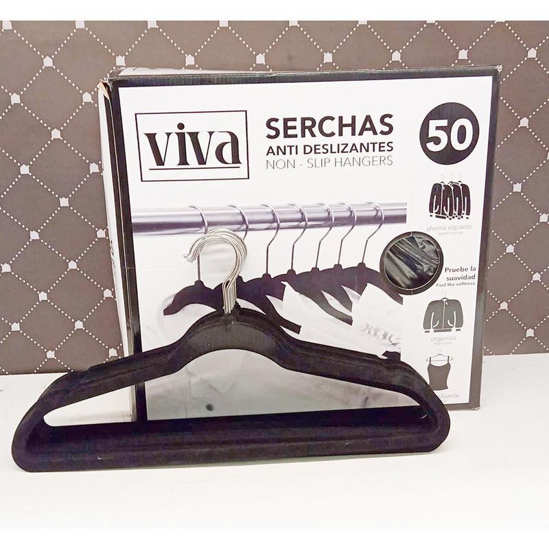 Set De Serchas Antideslizantes Negras 50 Pzas - Viva