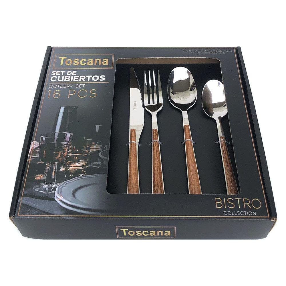 Pack 6 Cucharas Té+6 Tenedores Torta Cocina Ace. Inoxidable