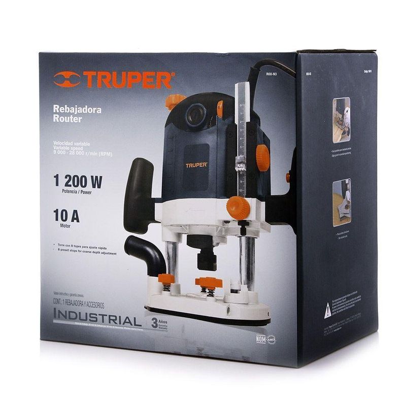 Router De Inmersión Industrial 1 3/4 Hp - Truper