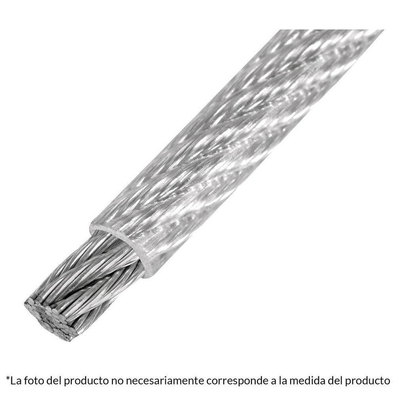 Cable De Acero Con Vinil 3/16 Plg - Fiero