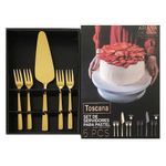 Set Cubiertos Para Pastel 5Pzas Dorado - Toscana