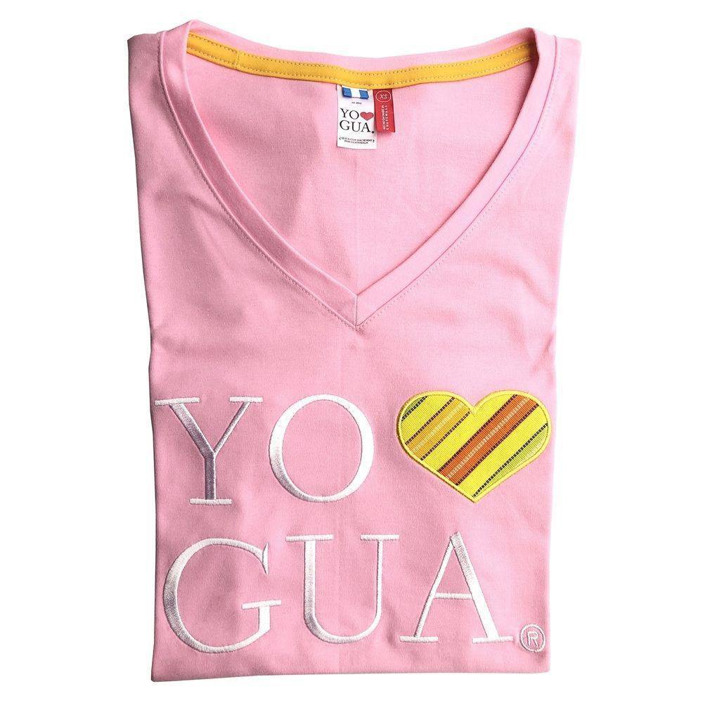 Blusa Rosada XS Diseño Yo Amo Gua - Cemaco