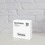 Set 50 Servilletas White - Toscana