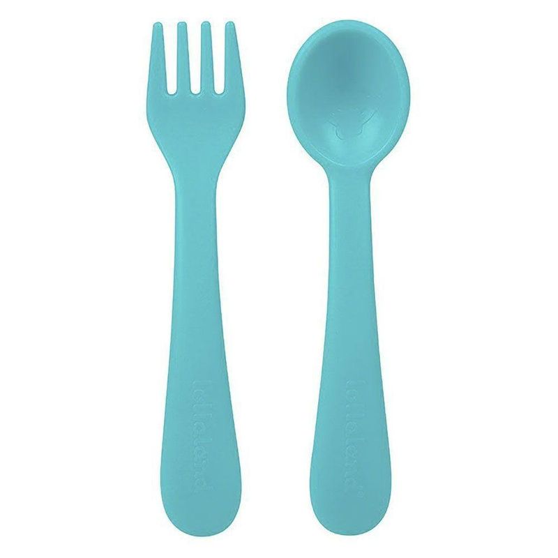 Set Cubiertos Turquesa 2 Pack - Lollaland Llc