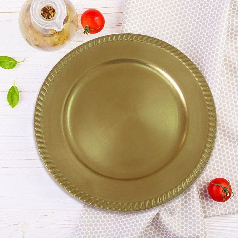 Plato Base Dorado - Toscana