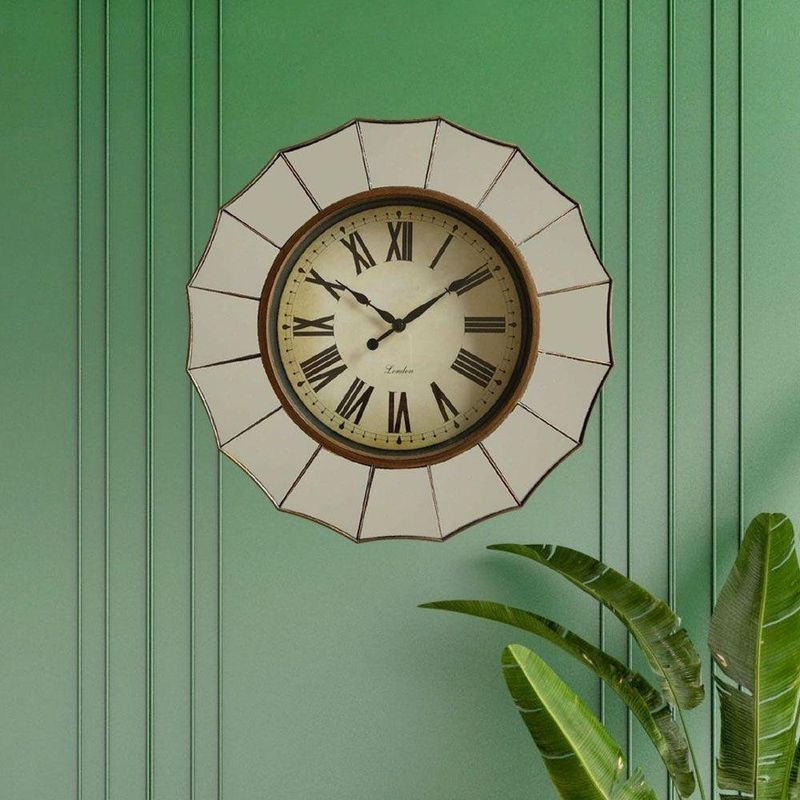 Reloj De Pared Cobre Y Beige -  Viva