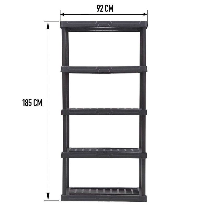 Estantería plástica tubular con 5 estantes DN-5005