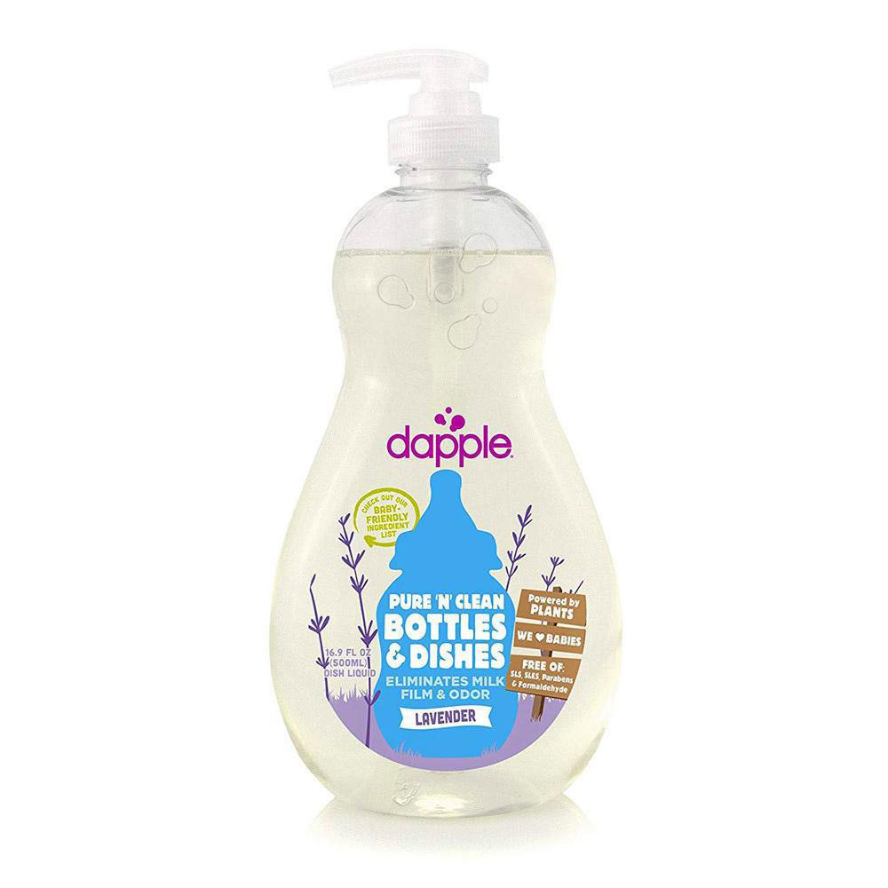 dapple Baby Bottle & Dish Liquid, Fragrance Free 3 fl oz (88.7 ml