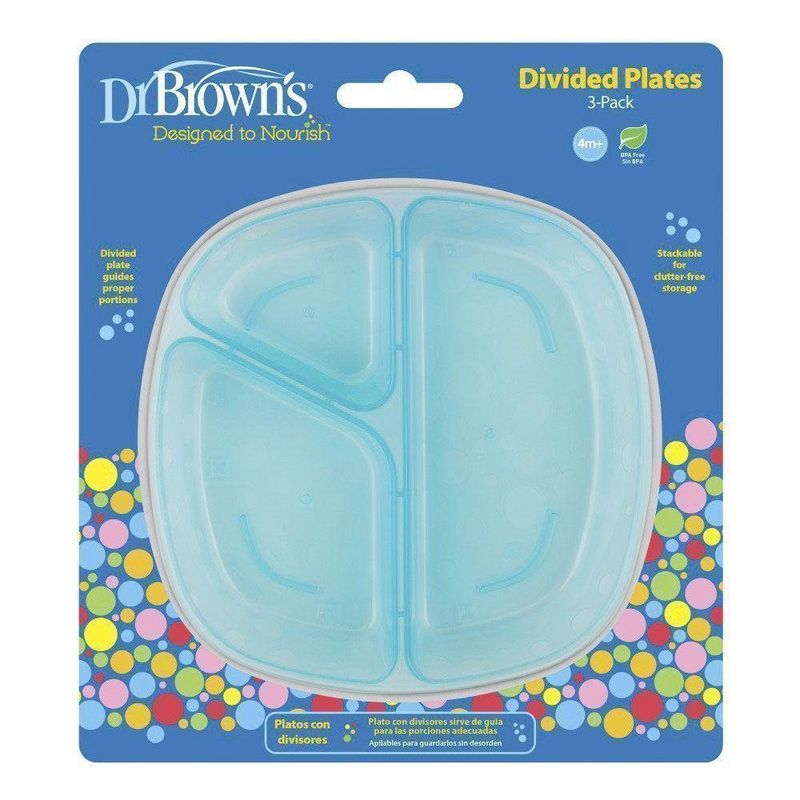 Set Platos Con Divisiones 3 Unidades - Dr. Browns