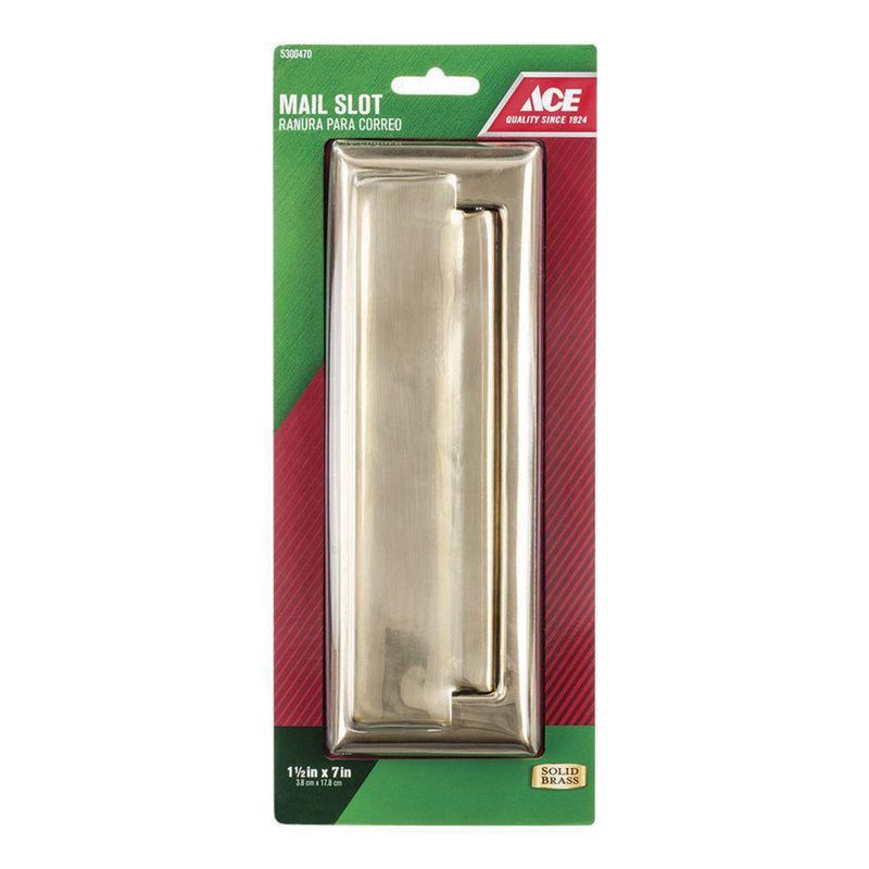Placa De Buzón De 1 1/2 X 7 Plg Dorado - Ace