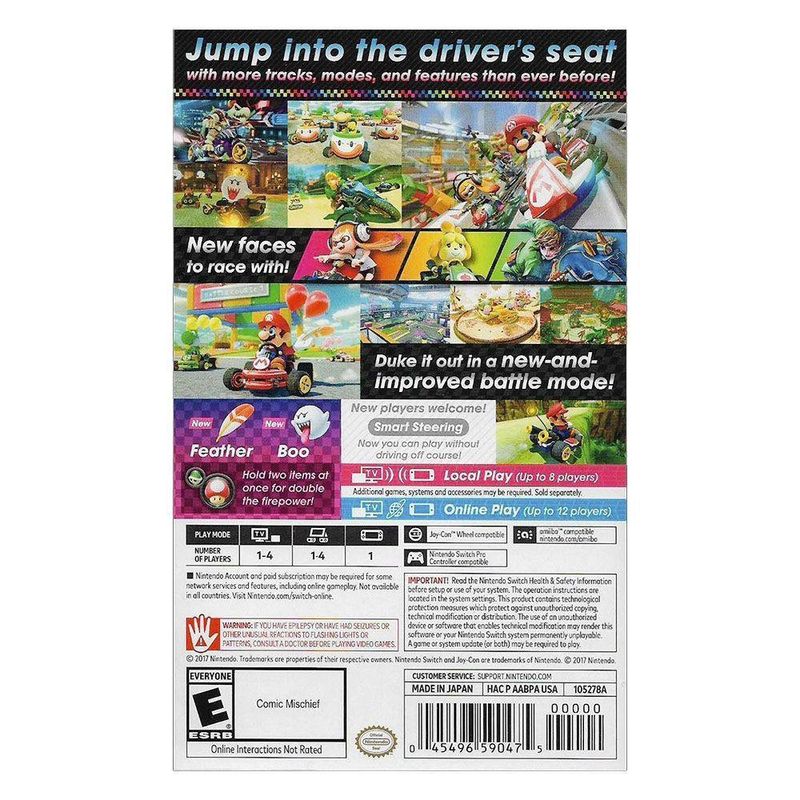 Mario Kart 8 Deluxe Per Nintendo Switch (CGC Graded 9.8 Y-Fold) - Sigillato NTSC - Foto 2