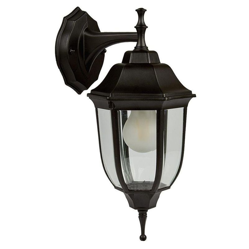 Farol De Pared Para Exterior Color Negro 1 Bomb - Tecnolite