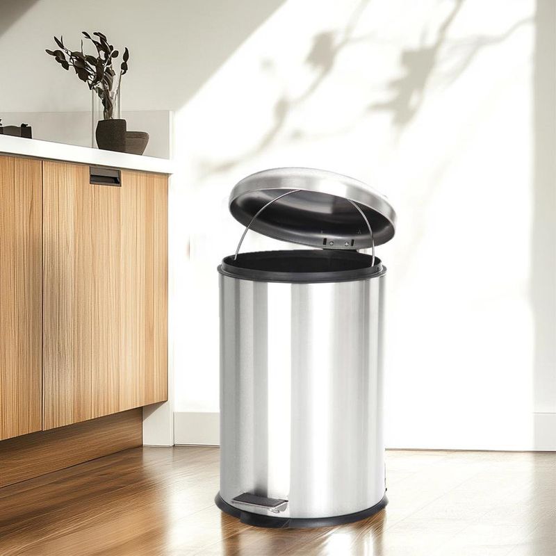 Basurero Cilíndrico de Acero Inoxidable 20 L