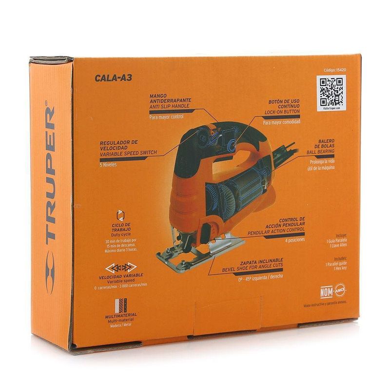 Sierra Caladora Sin Seguetas 550 W - Truper