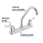 Mezcladora Lavaplatos Basic Cromo - Foset