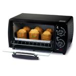 Horno Tostador Negro  9 L 1000 Watts - Rosthal