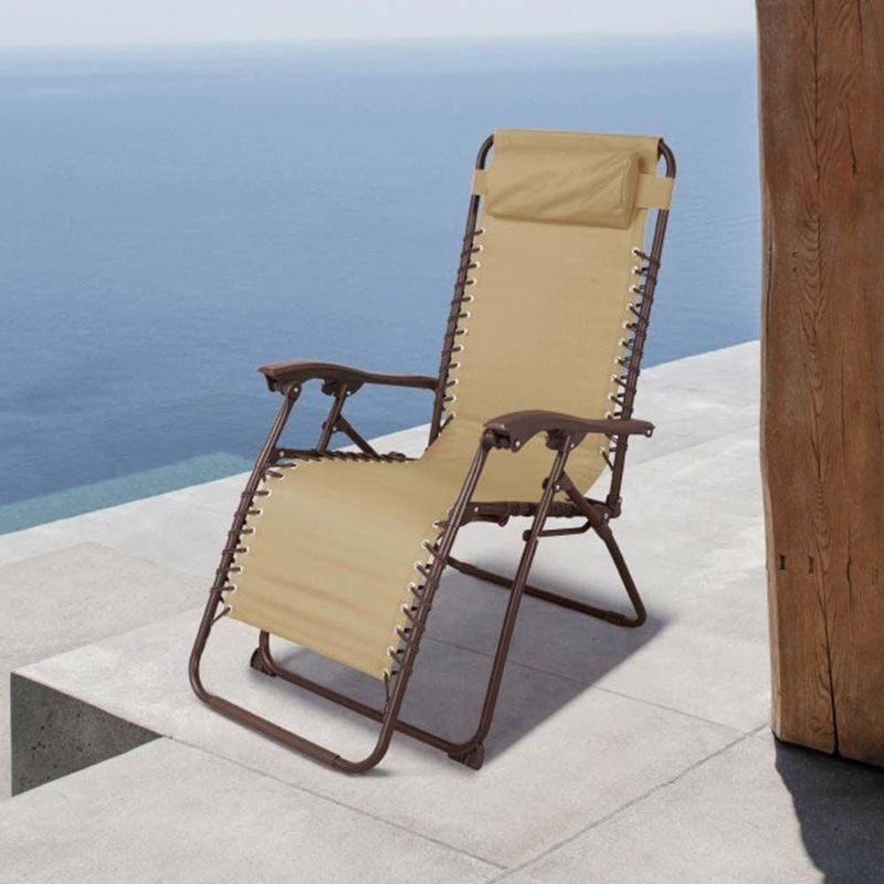 Silla  De Exterior De Descanso Plegable Beige - Z