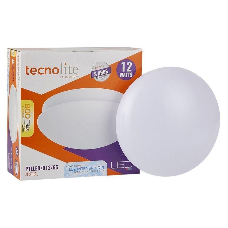 LAMPARA LED PARA TECHO REDONDA 16W DL PLATEADO TECNO LITE