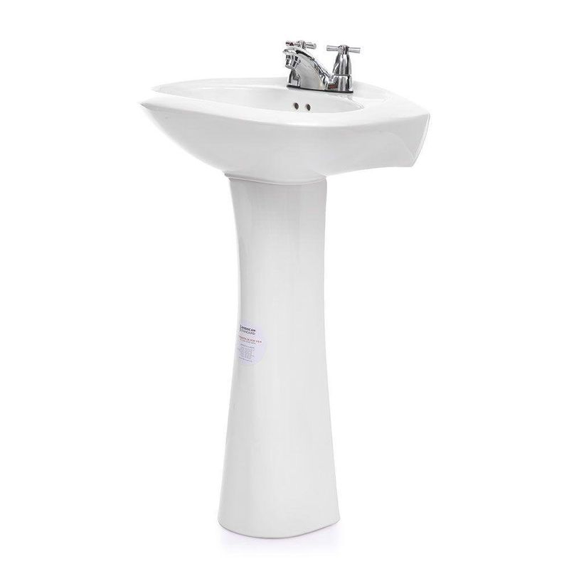 Lavamanos Con Pedestal Color Blanco Olympus - American Standard