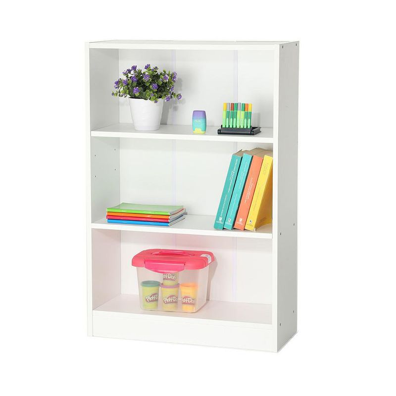 Librera Blanca De 3 Niveles - Zmobili
