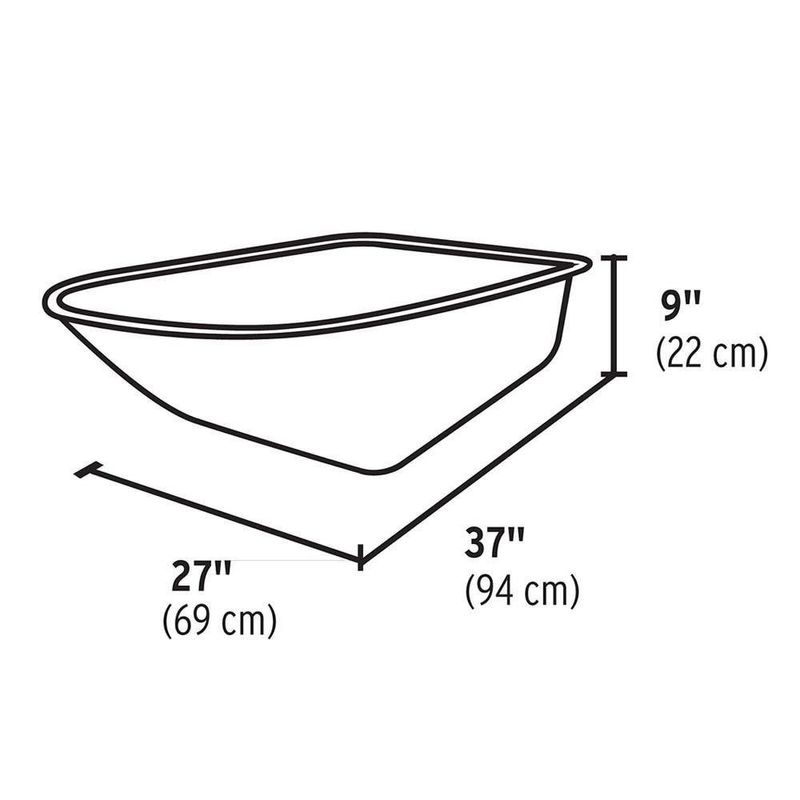 Carretilla 4.5 Ft3 Bastidor Bipartido Pr - Pretul