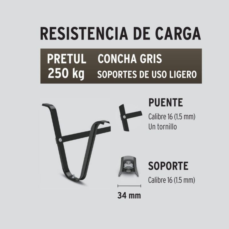 Carretilla 4.5 Ft3 Bastidor Bipartido Pr - Pretul
