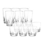 Set De 12 Vasos Prisma - Cristar