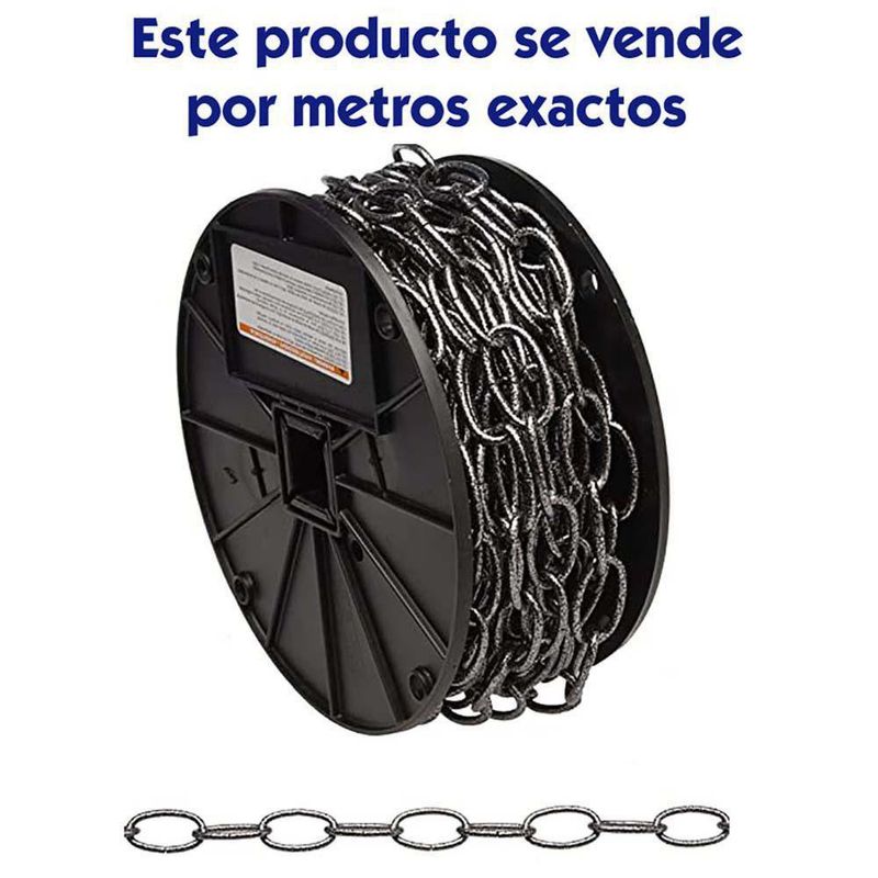 Cadena De Metal De 35 Lbs Plateada Oscura