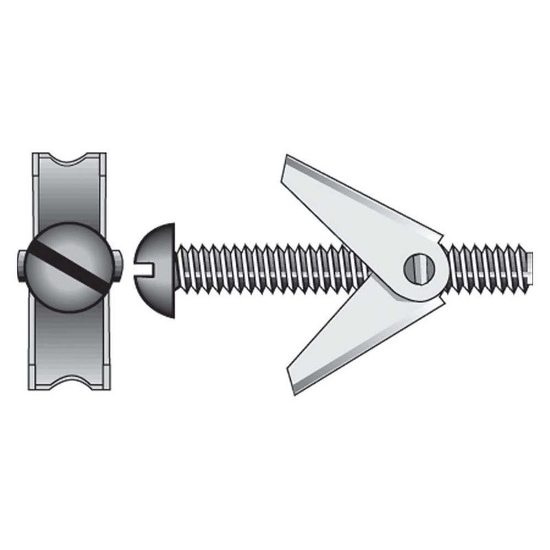 Tornillo Tipo Perno Mariposa 1/4 X 4 Plg Set 2 - Elco