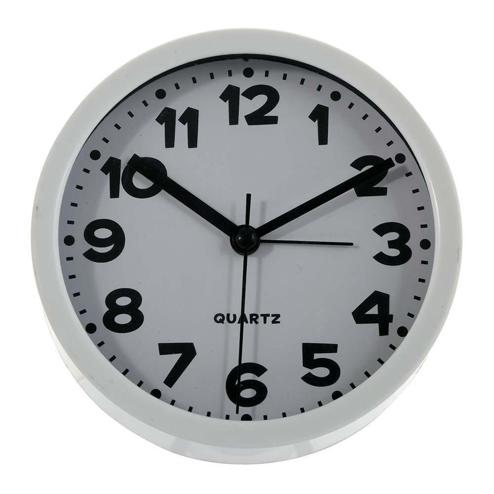 Reloj de mesa con alarma, gris