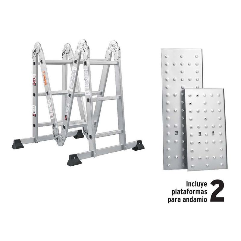 Escalera De Aluminio Articulada 12 Peldaños - Truper
