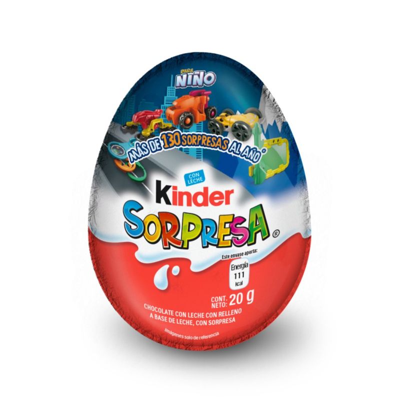 Chocolate Kinder Sorpresa Niño