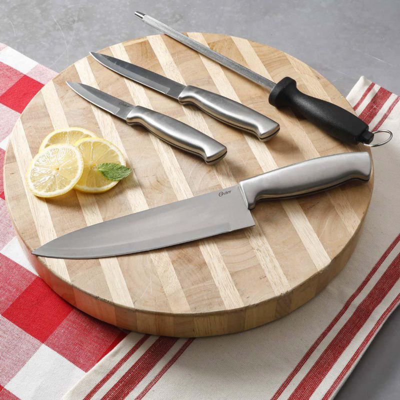 Set cuchillos para cocina con tabla 4 pzas