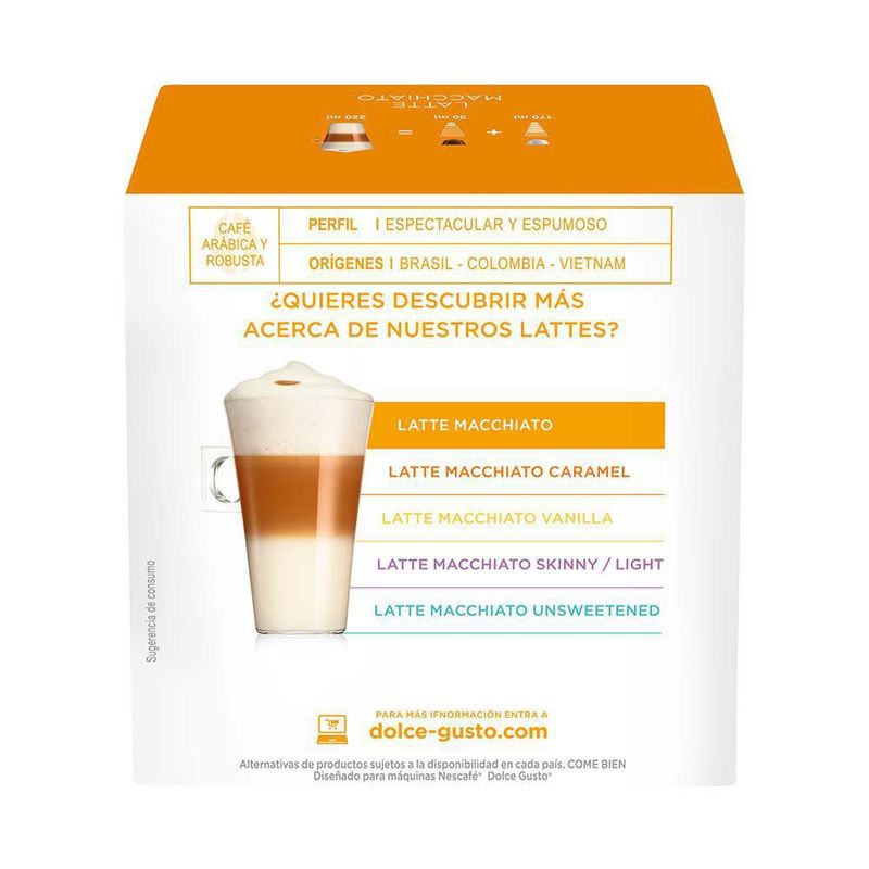 Dolce Gusto Latte Macchiato 16 cápsulas