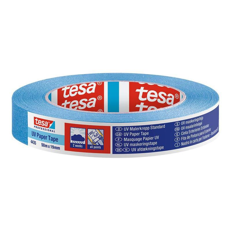 Cinta masking tape azul de 1 x 50 m Truper