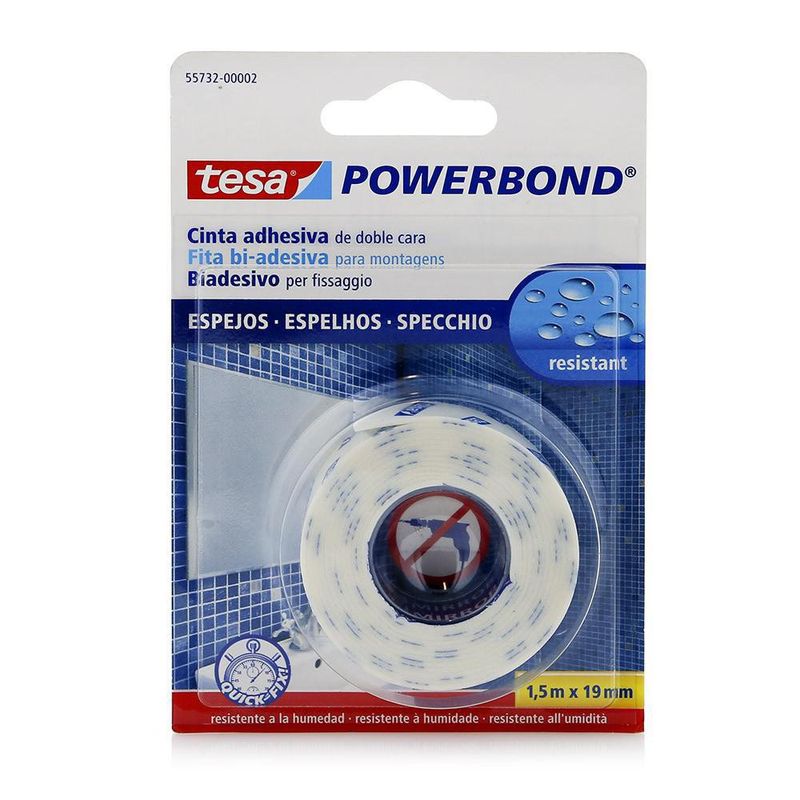 Cinta Doble Cara Powerbond 5M X 19Mm - Tesa - Cemaco