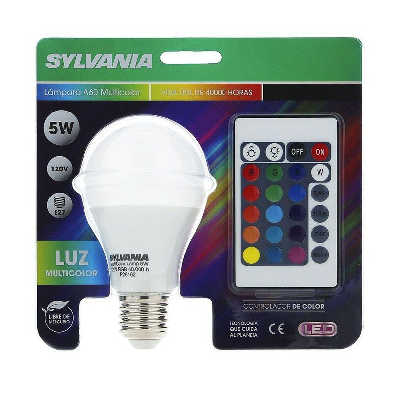 Bombilla Led Rgb A Control Remoto - Sylvania - Cemaco