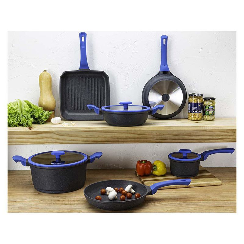 Batería De Cocina 9 Pzs De Aluminio Forjado - Picca
