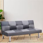 Sofacama Cuadros Gris 175 x 90 x 80 cm - Z